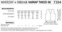 Knitting Pattern - Sirdar 7394 - Harrap Tweed DK - Waistcoat